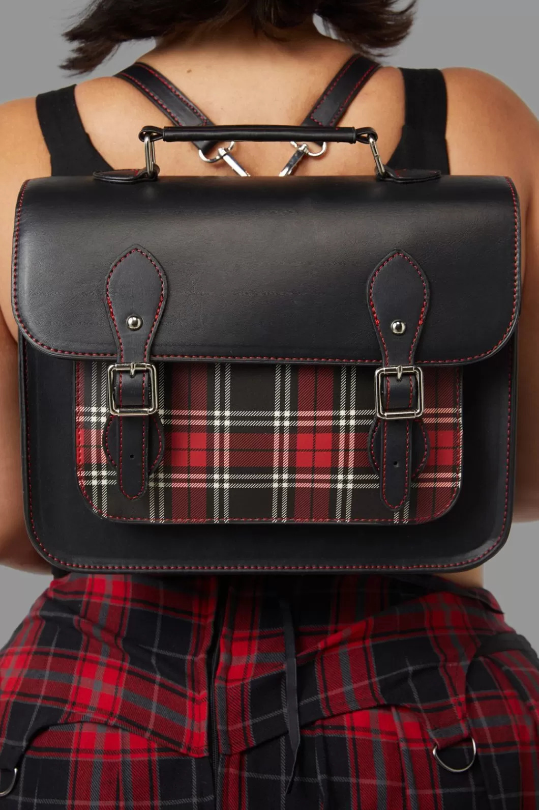 Bags<Black Friday 2 Way Check Satchel