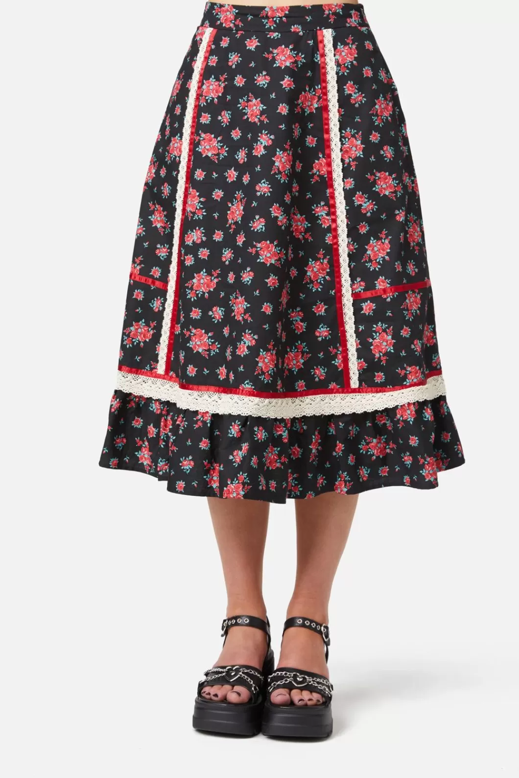 Skirts & Skorts<Revival 70S Prairie Rose Midi Skirt