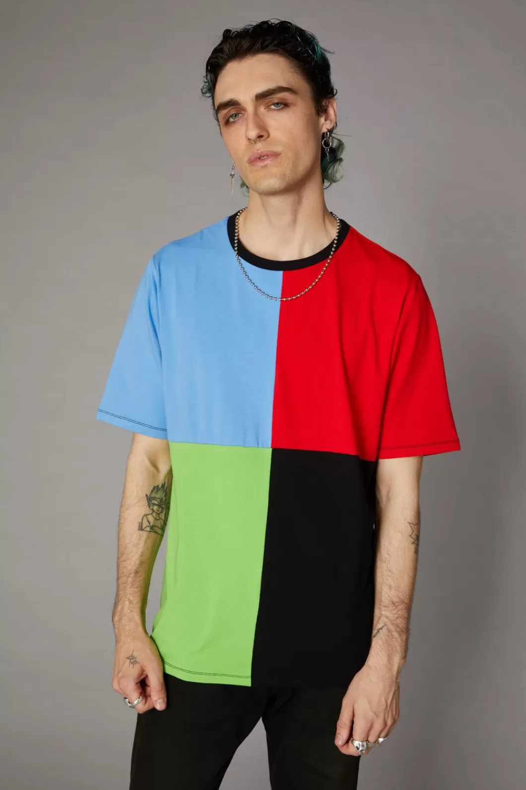 Shirts & Tees<Black Friday 80S Colour Block Unisex Tee