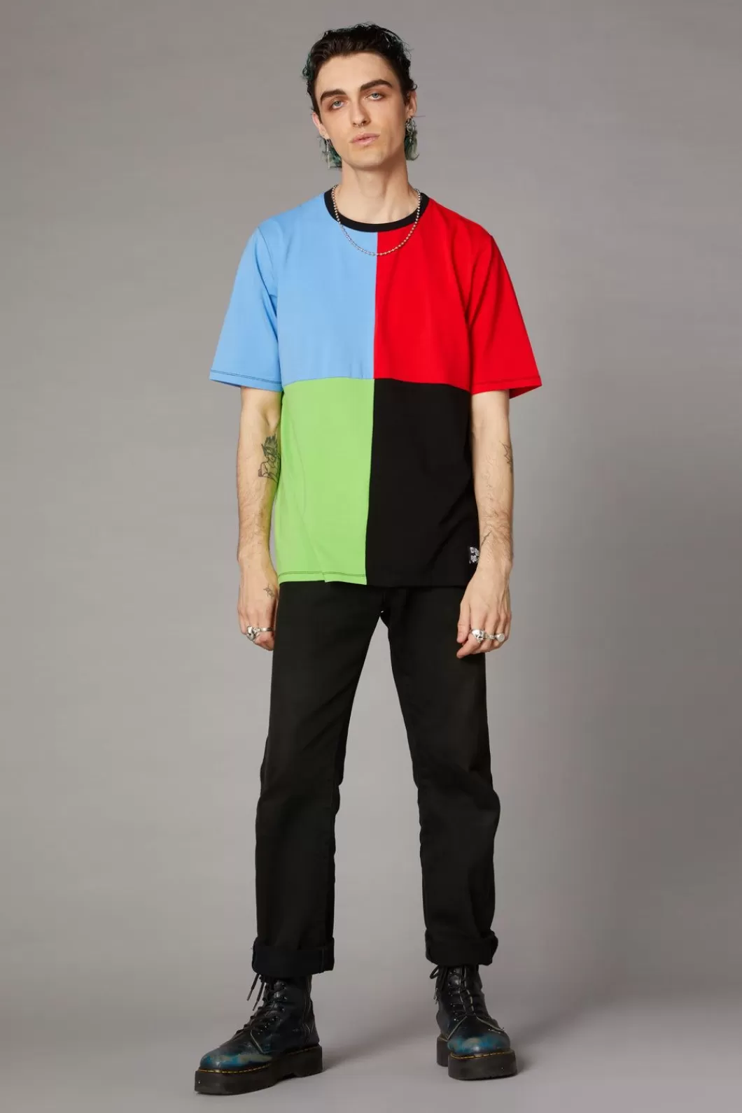 Shirts & Tees<Black Friday 80S Colour Block Unisex Tee