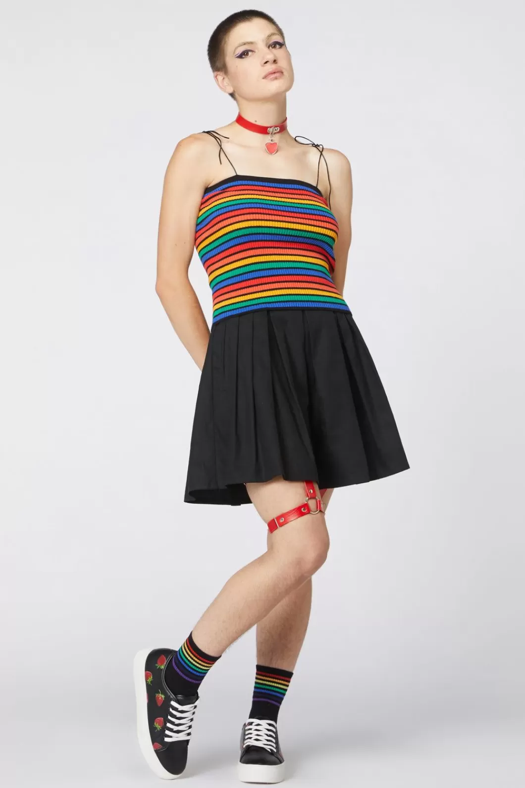 Knitwear & Cardis<Dangerfield 90S Rainbow Knit Singlet