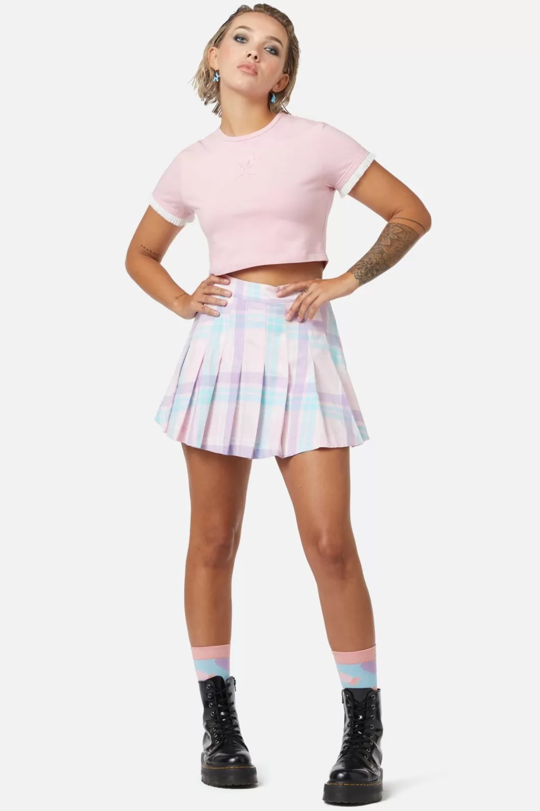 Skirts & Skorts<Dangerfield Abyss Tartan Skirt