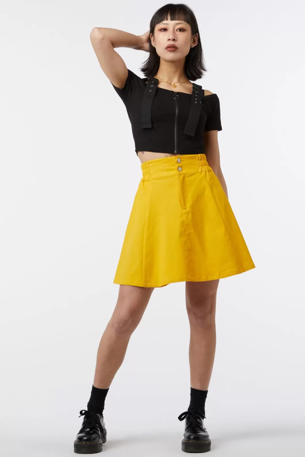 Skirts & Skorts<Dangerfield Ace Drill Skater Skirt