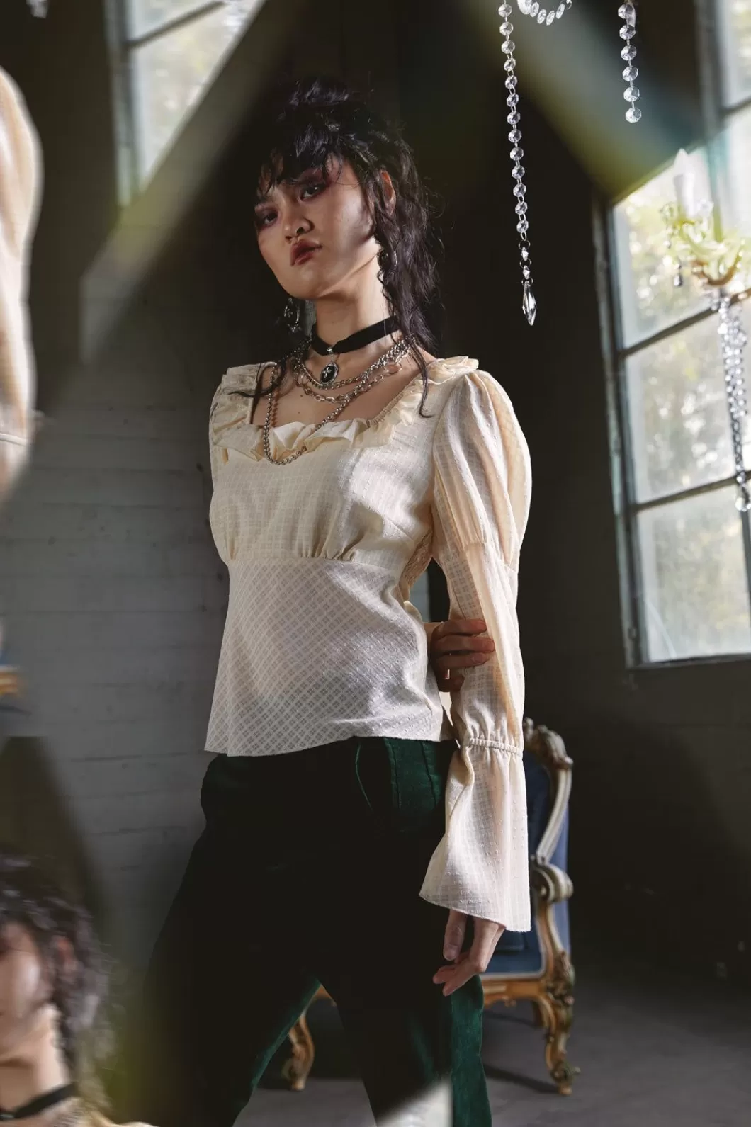 Blouses & Tops<Dangerfield All Of White Sheer Blouse