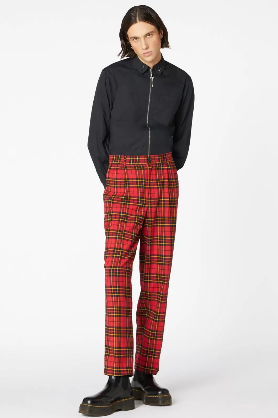 Pants & Shorts<Dangerfield Arcana Tartan Pleat Pant