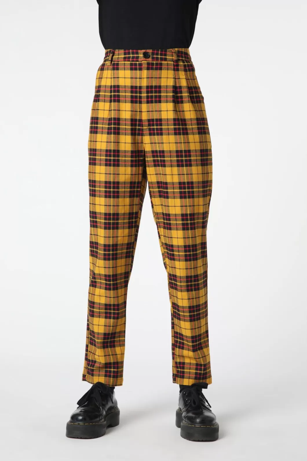 Pants & Jumpsuits<Dangerfield Arcana Tartan Pleated Pant