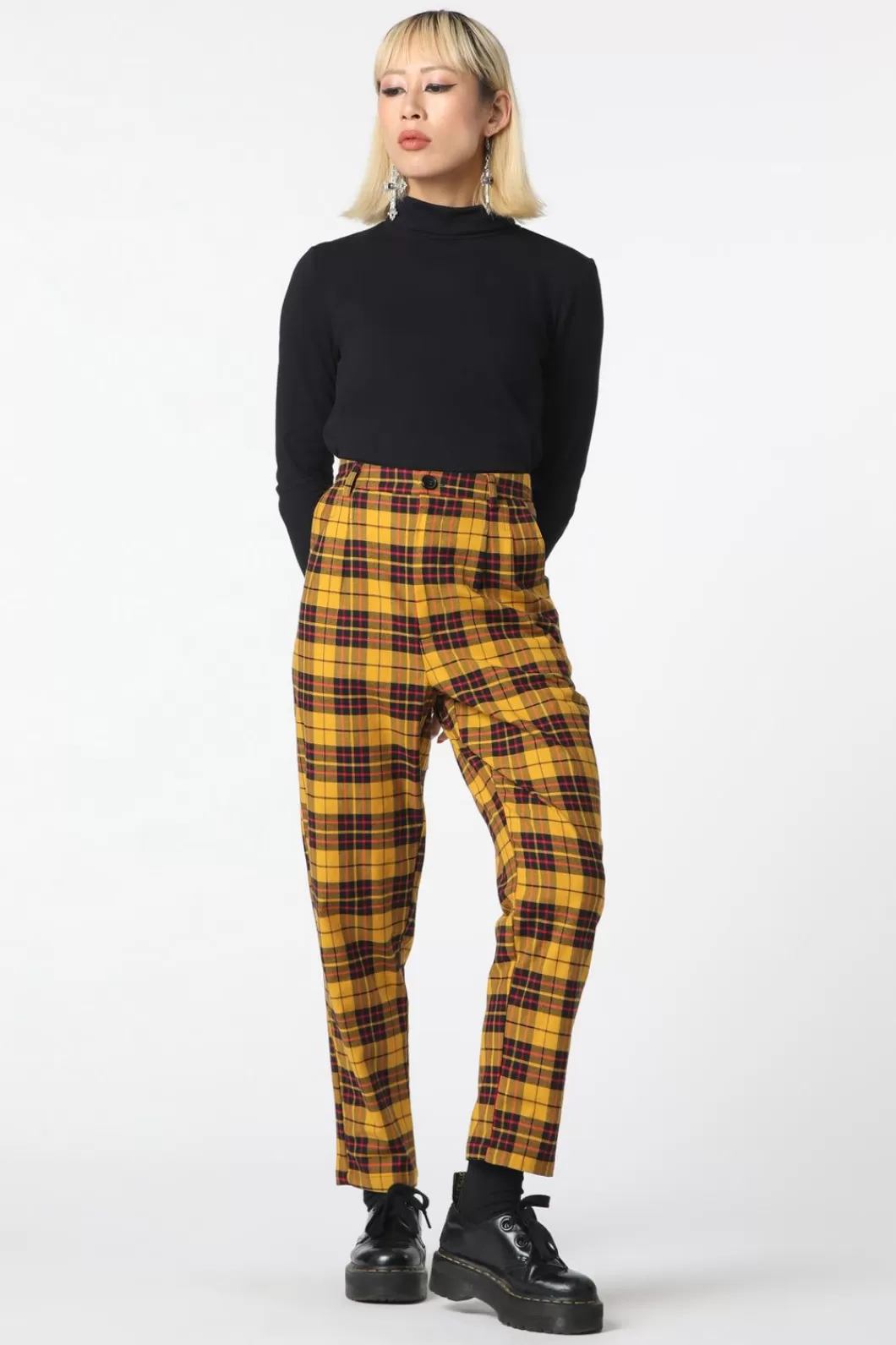 Pants & Jumpsuits<Dangerfield Arcana Tartan Pleated Pant