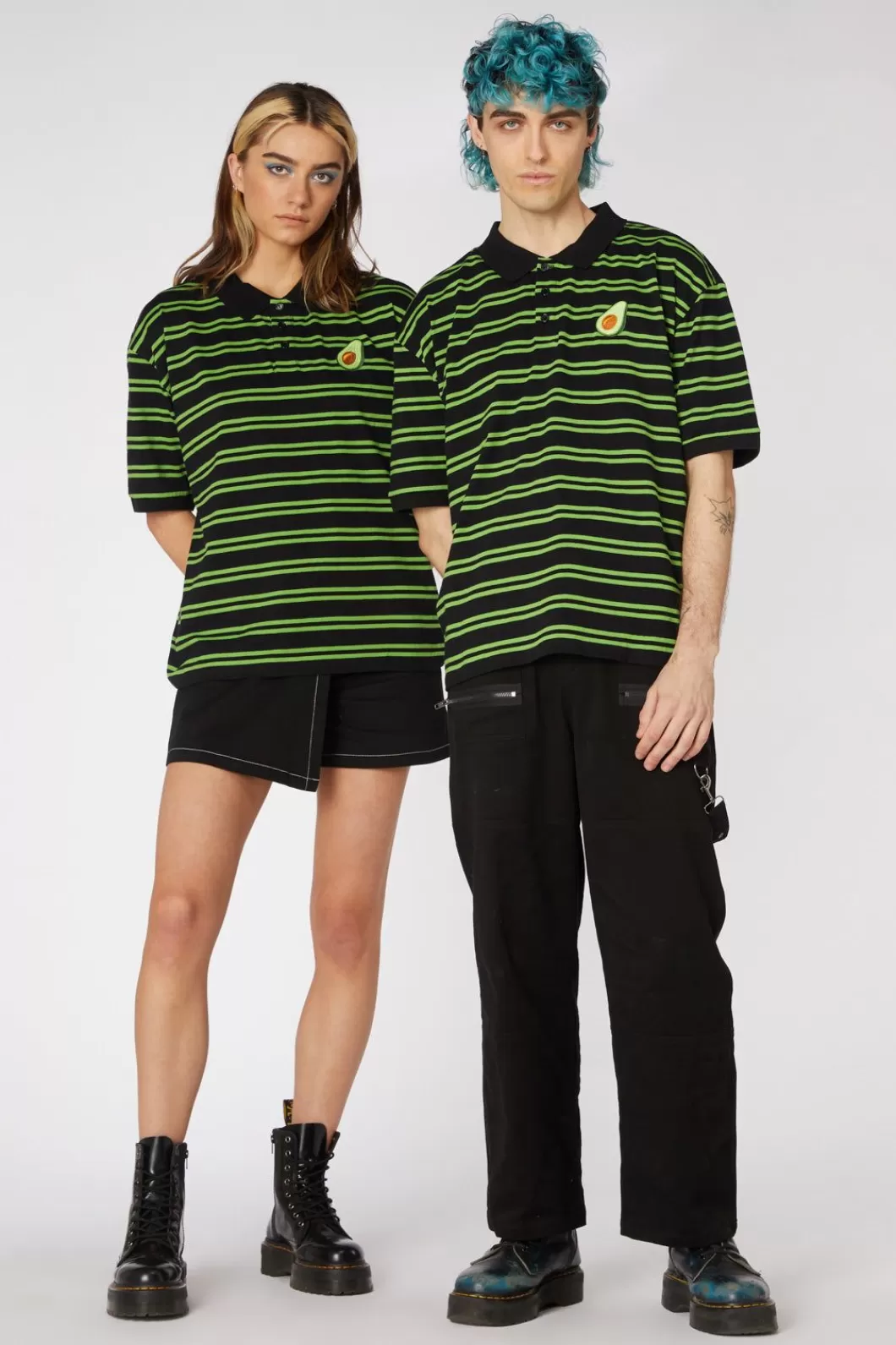 Shirts & Tees<Dangerfield Avocado Stripe Polo Top