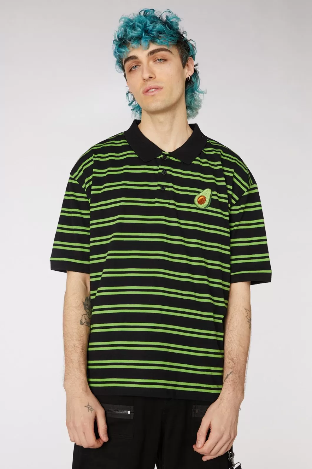 Shirts & Tees<Dangerfield Avocado Stripe Polo Top