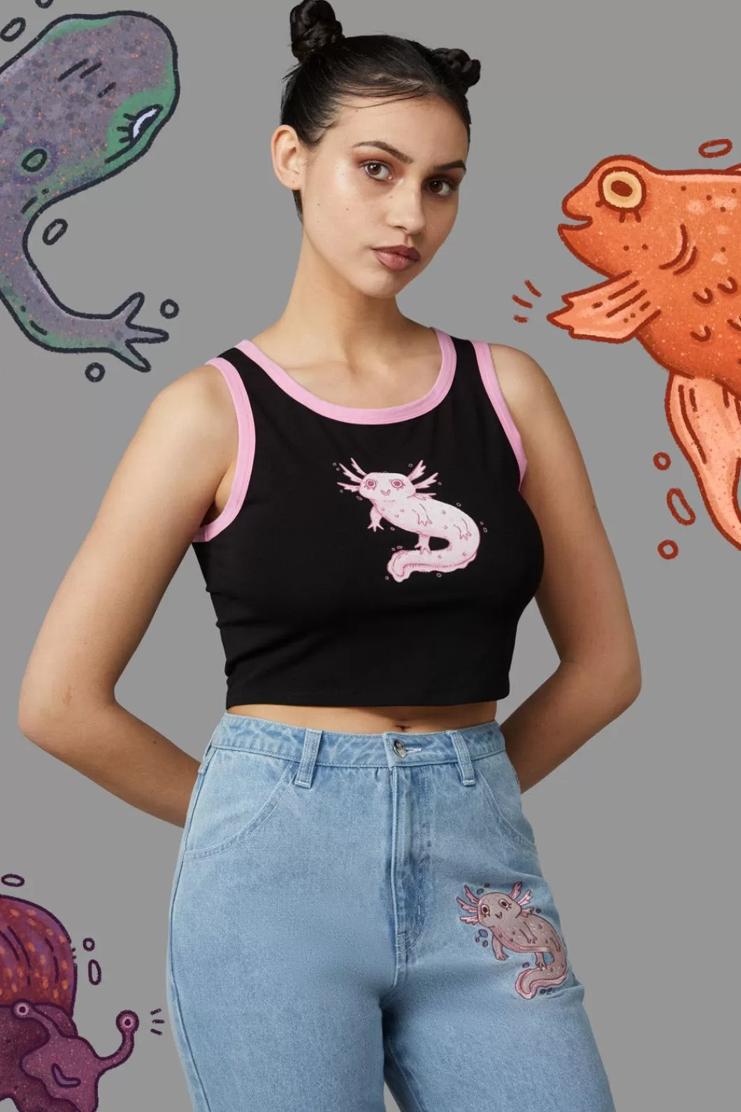 Blouses & Tops<Black Friday Axolotl Tank