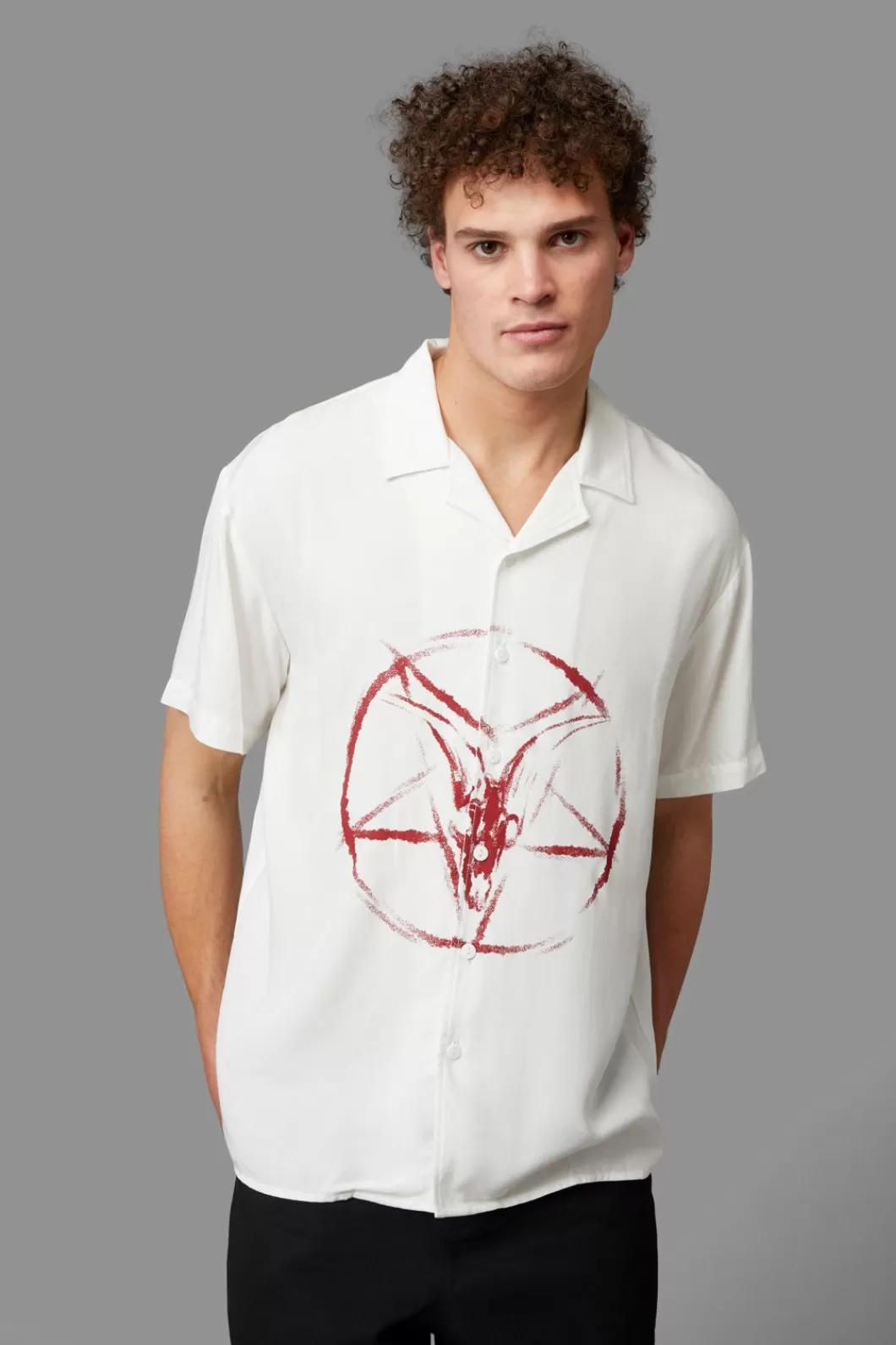 Shirts & Tees<Black Friday Baphomet Short Sleeve Shirt