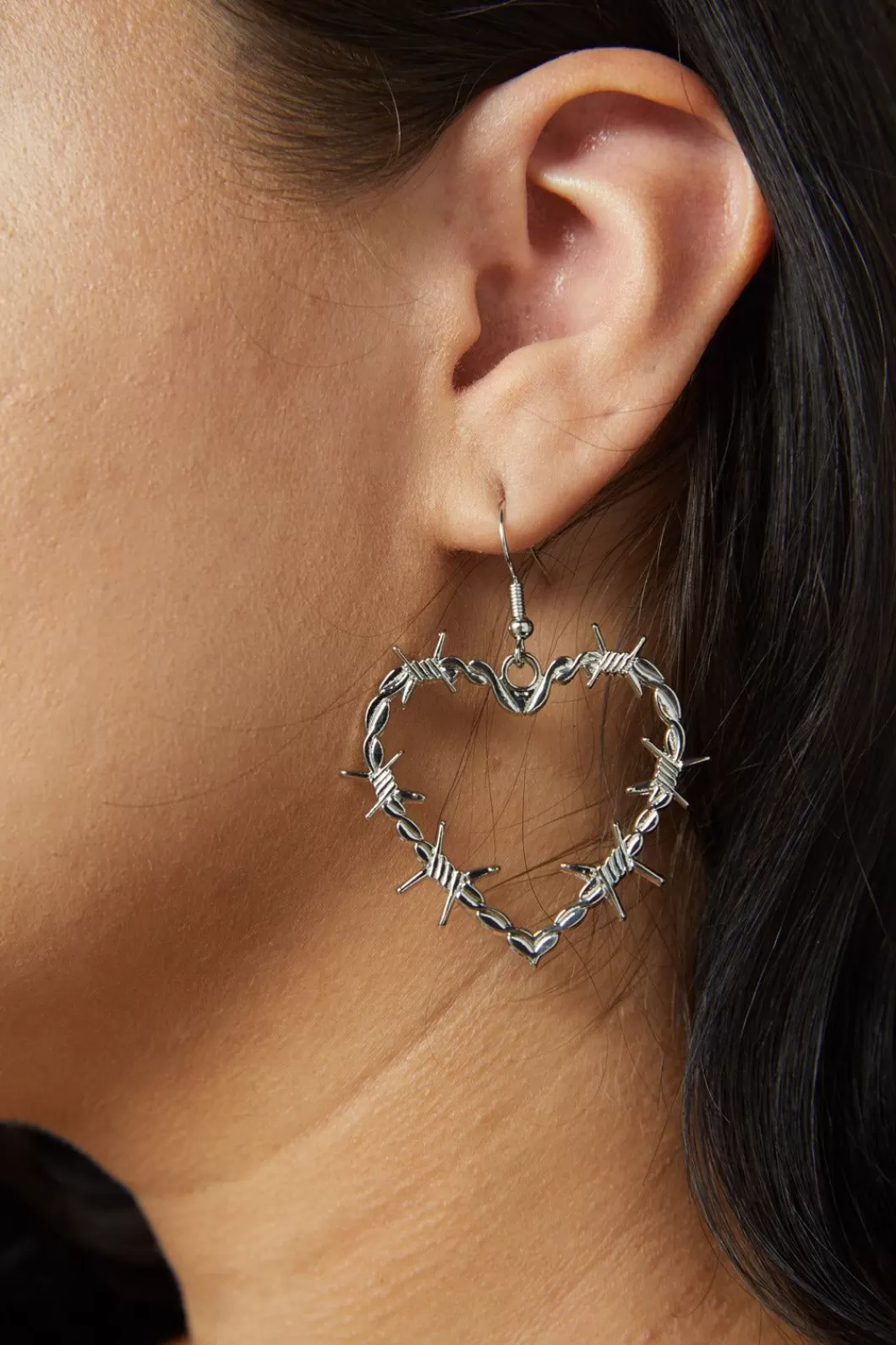 Jewellery<Dangerfield Barbed Wire Heart Earrings