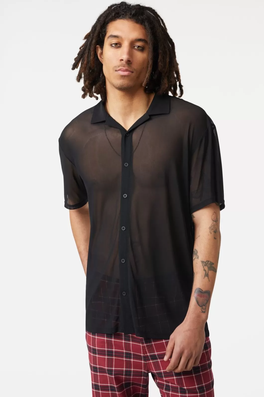 Shirts & Tees<Dangerfield Basic Mesh Short Sleeve Shirt