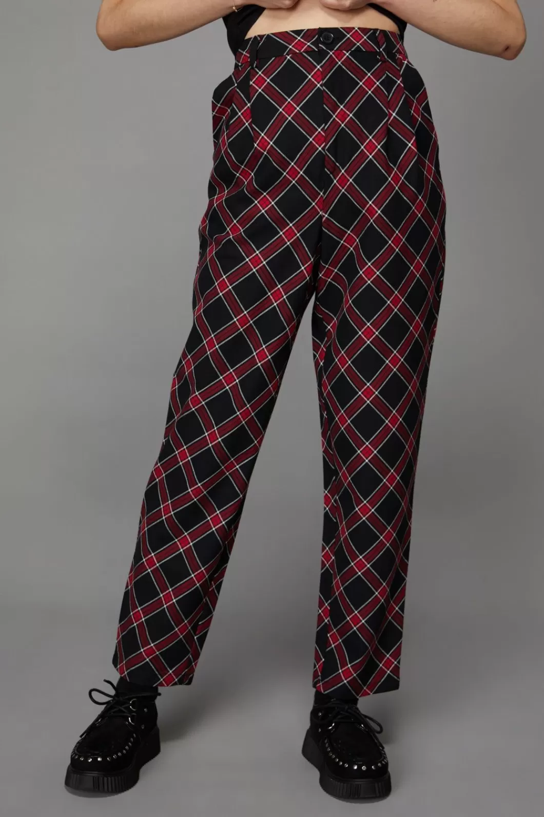 Pants & Jumpsuits<Black Friday Batty Goth Tartan Pant