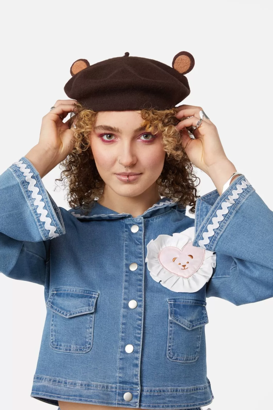 Hats<Dangerfield Bear Ears Beret