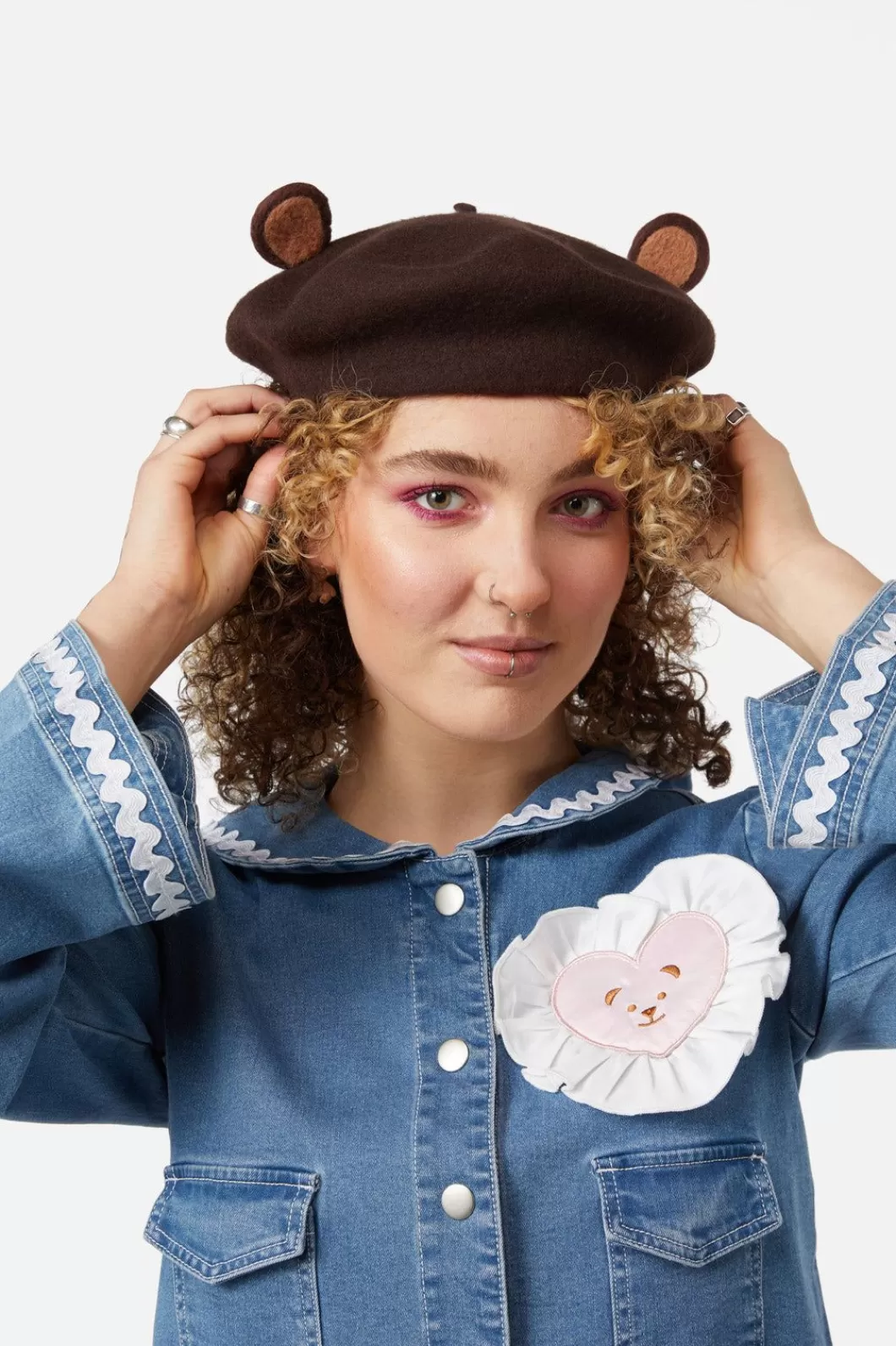 Hats<Dangerfield Bear Ears Beret