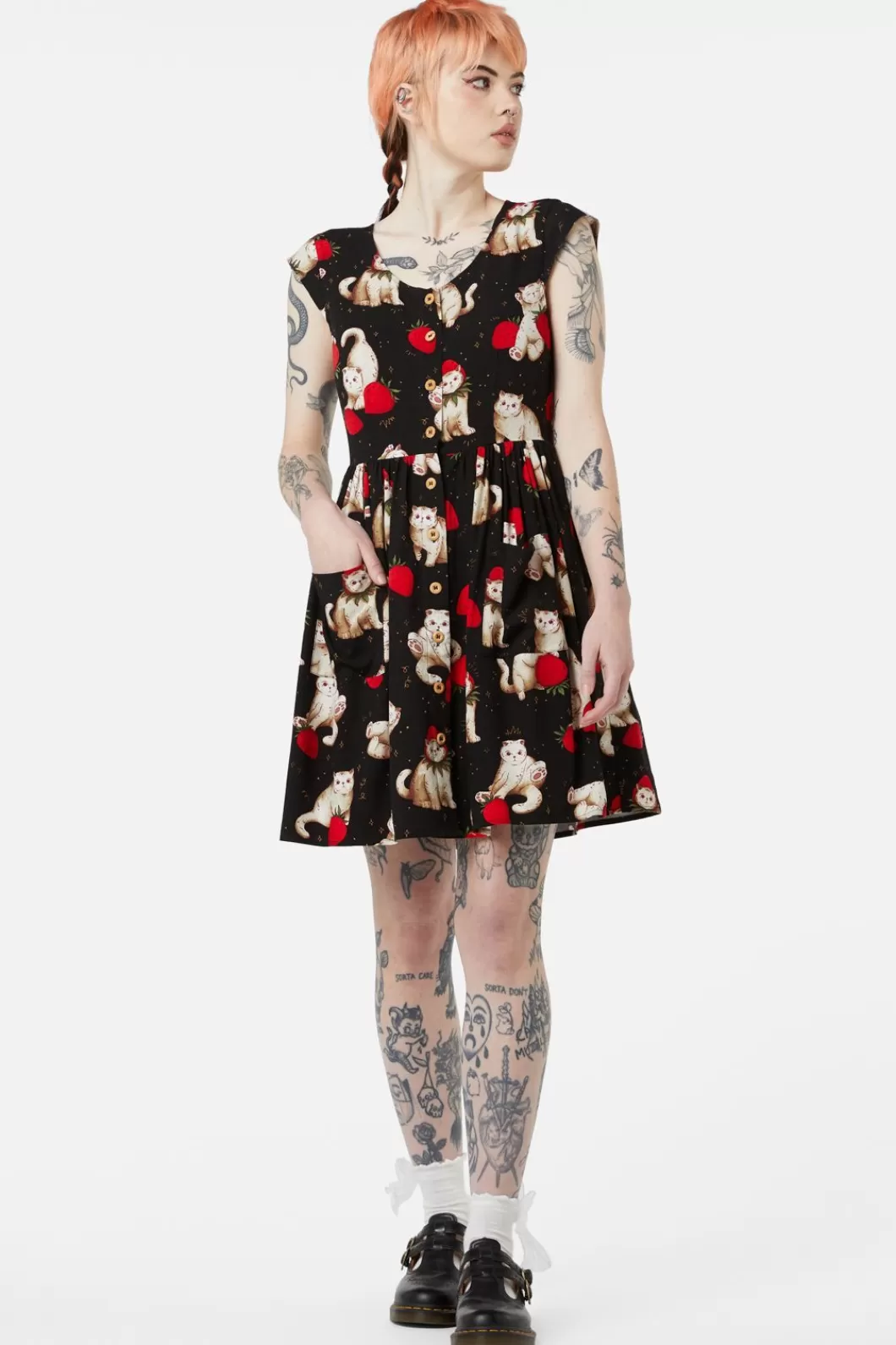 Dresses & Pinafores<Dangerfield Berry Kitty Summer Dress