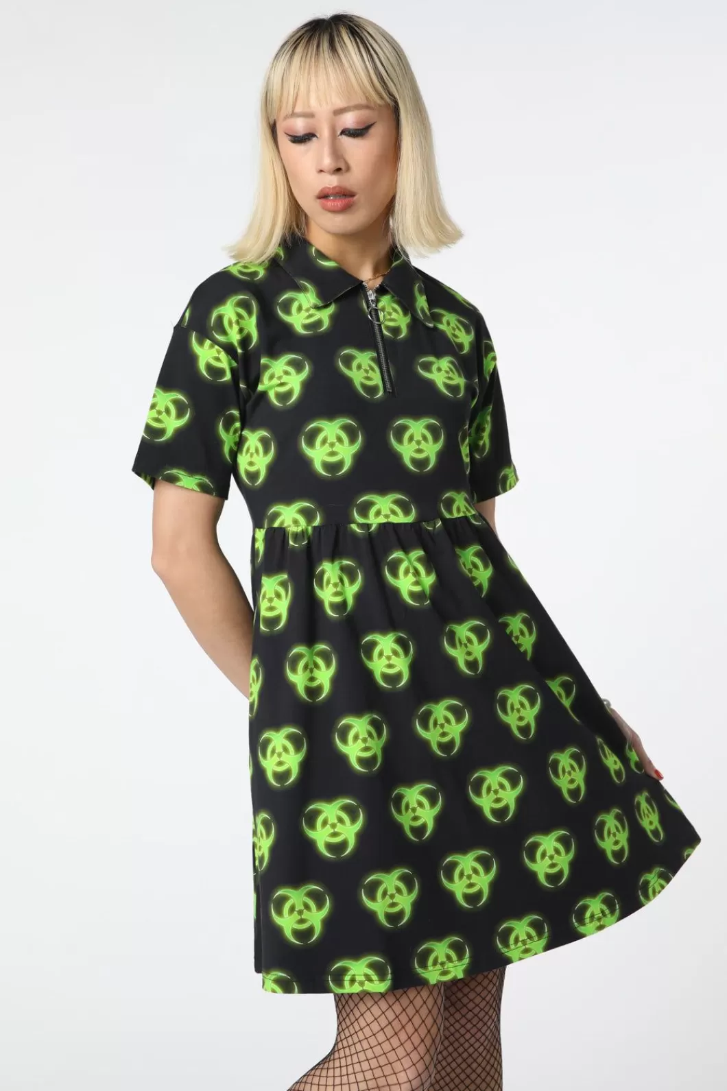 Dresses & Pinafores<Dangerfield Biohazard Print Smock Dress