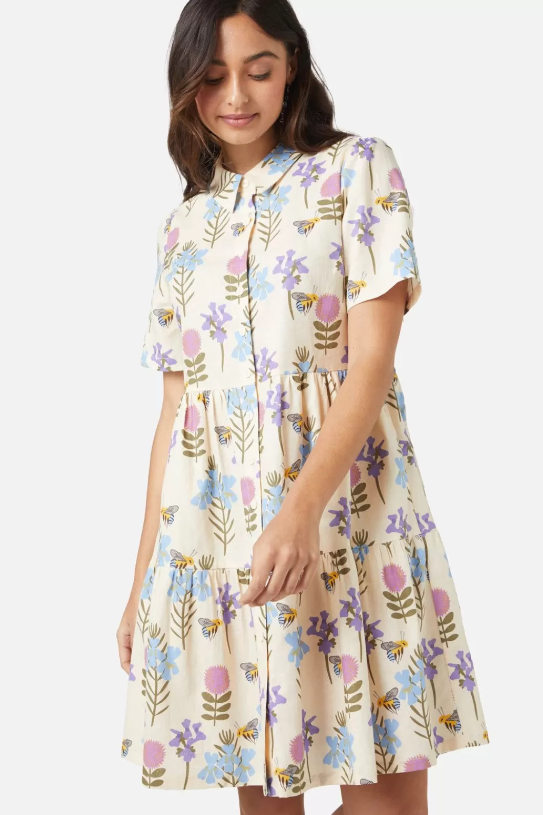 Dresses & Pinafores<Princess Highway Blue Bee Shirt Dress