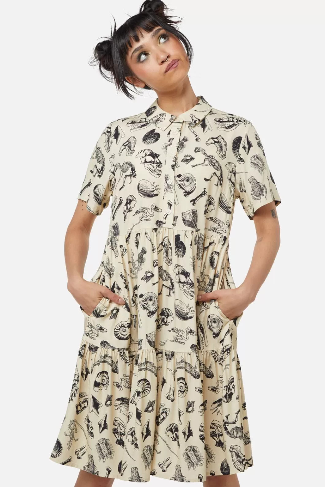 Dresses & Pinafores<Dangerfield Body Fossils Printed Dress