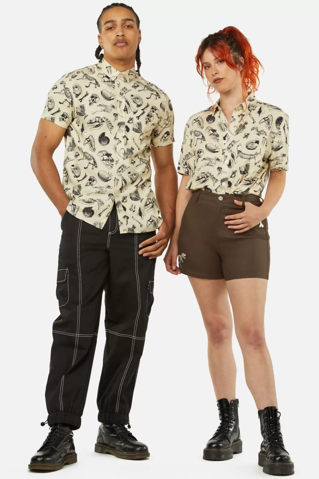 Shirts & Tees<Dangerfield Body Fossils Printed Short Sleeve Shirt