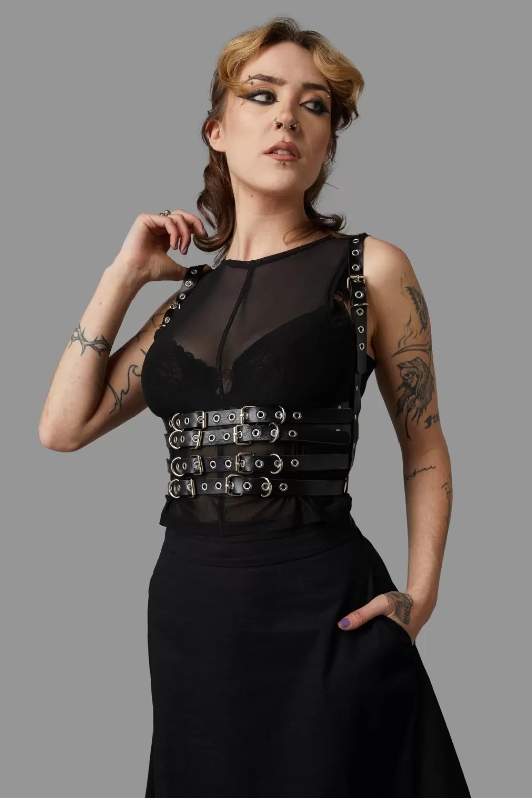 Belts & Harnesses<Black Friday Buckled Up Underbust Harness