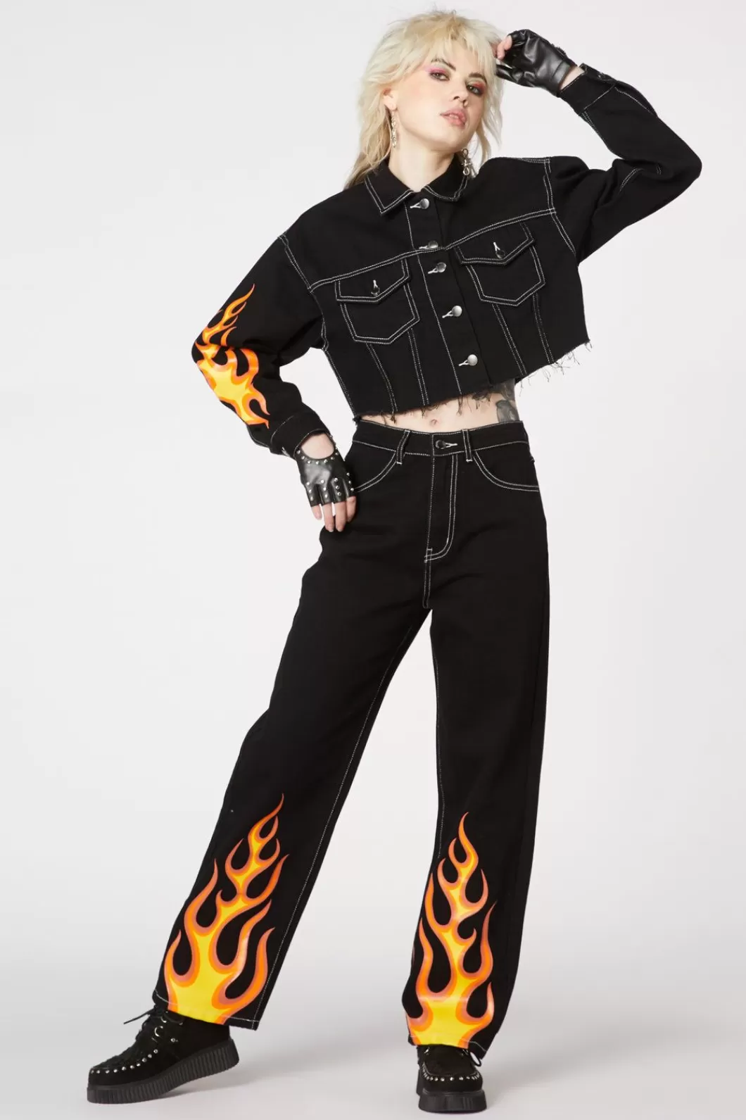 Pants & Jumpsuits<Dangerfield Burn Baby Denim Jeans