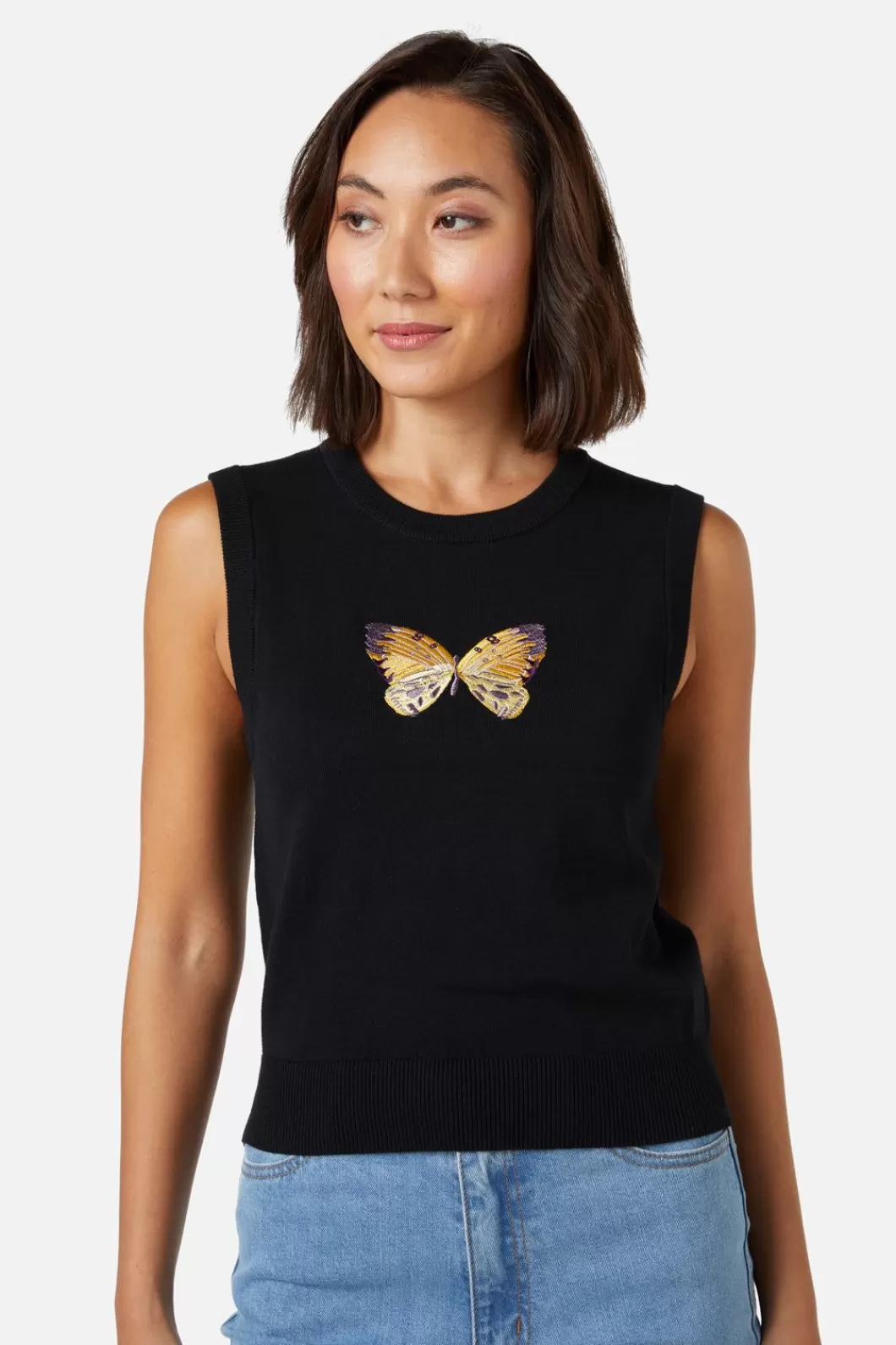 Blouses & Tops<Princess Highway Butterfly Emb Vest