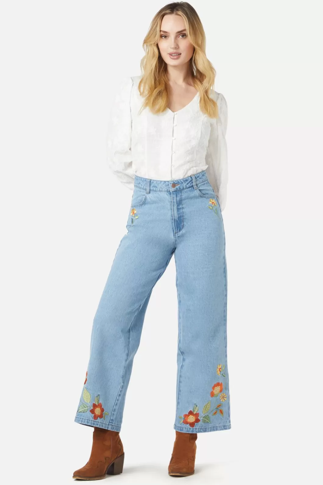 Pants & Jumpsuits<Princess Highway Cami Emb Jean