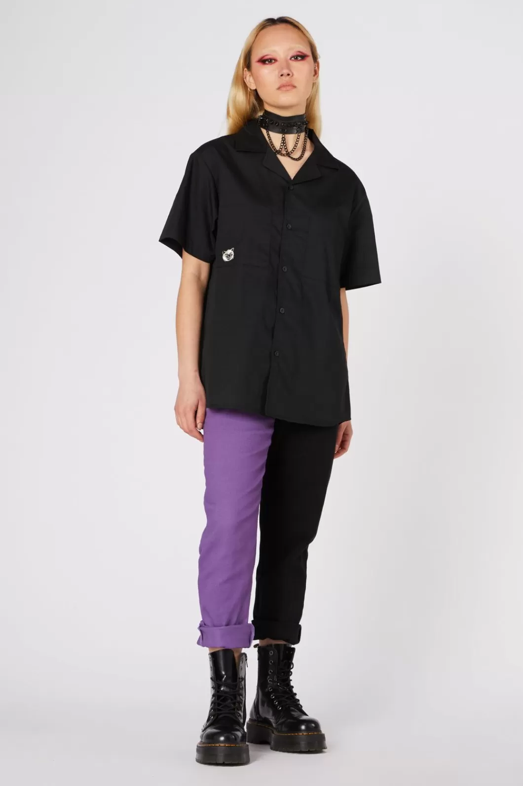 Shirts & Tees<Dangerfield Cat Embroidery Ss Shirt