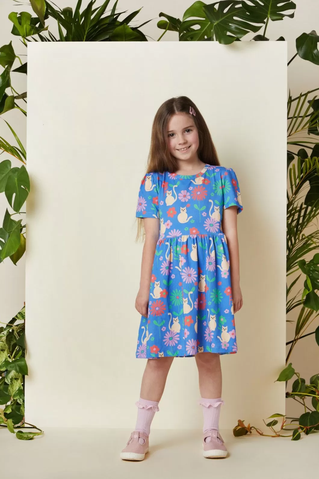 Dresses & Pinafores<Princess Highway Kids Cat Garden Kids Dress