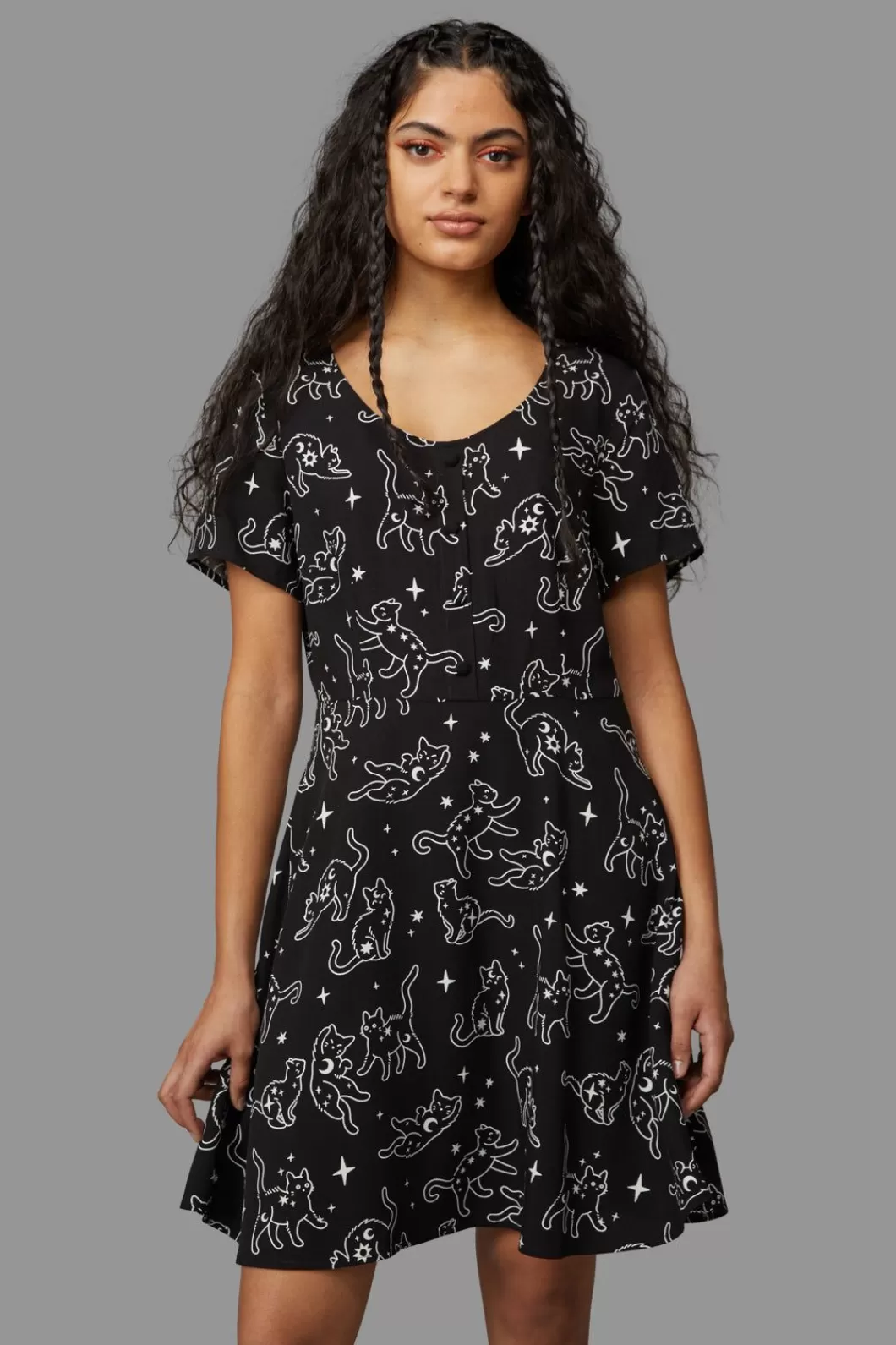 Dresses & Pinafores<Black Friday Celestial Cat Dress