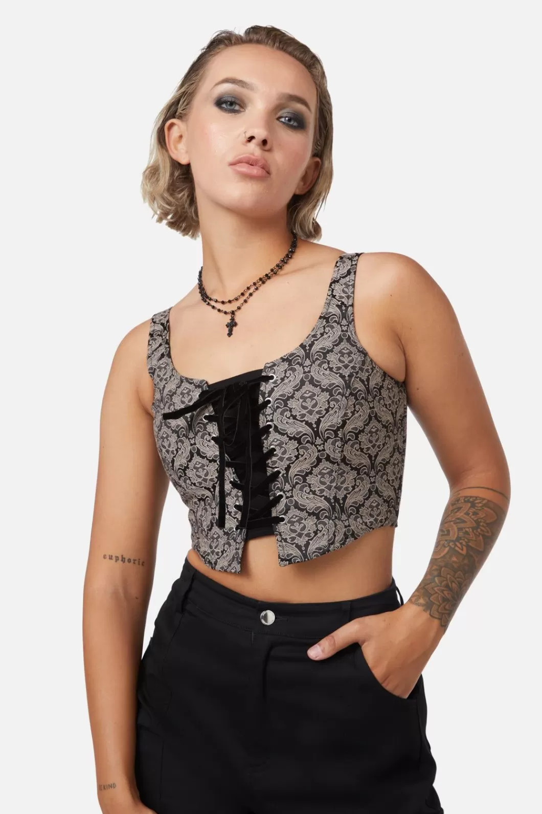 Blouses & Tops<Dangerfield Ceremonial Lace Up Corset