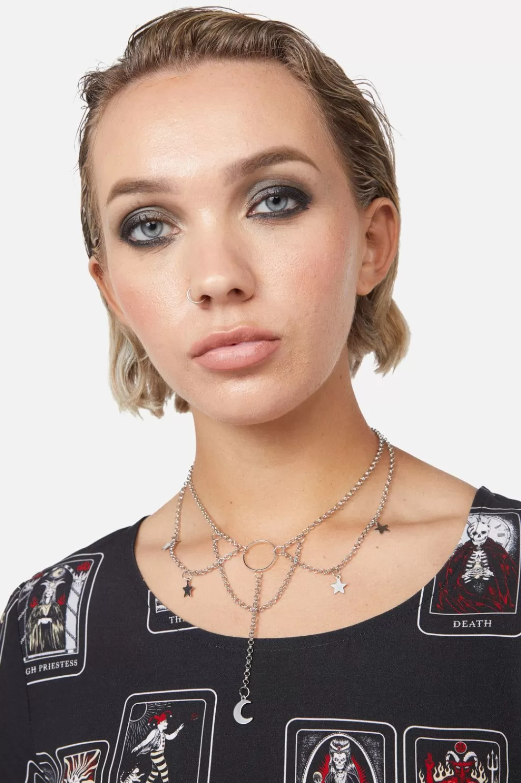 Jewellery<Dangerfield Chain Moon U0026 Star Choker