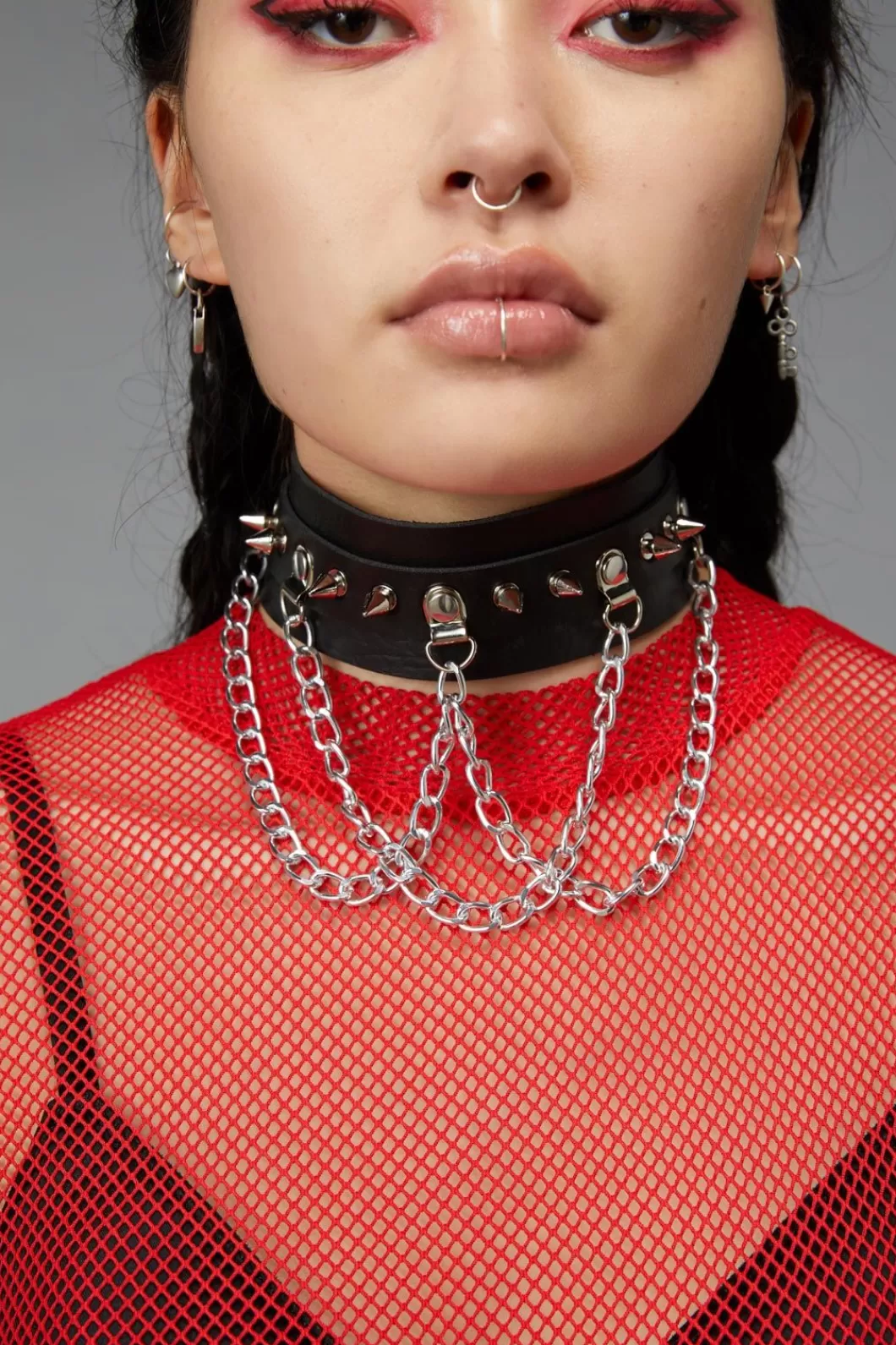 Jewellery<Black Friday Chained Spikes Choker