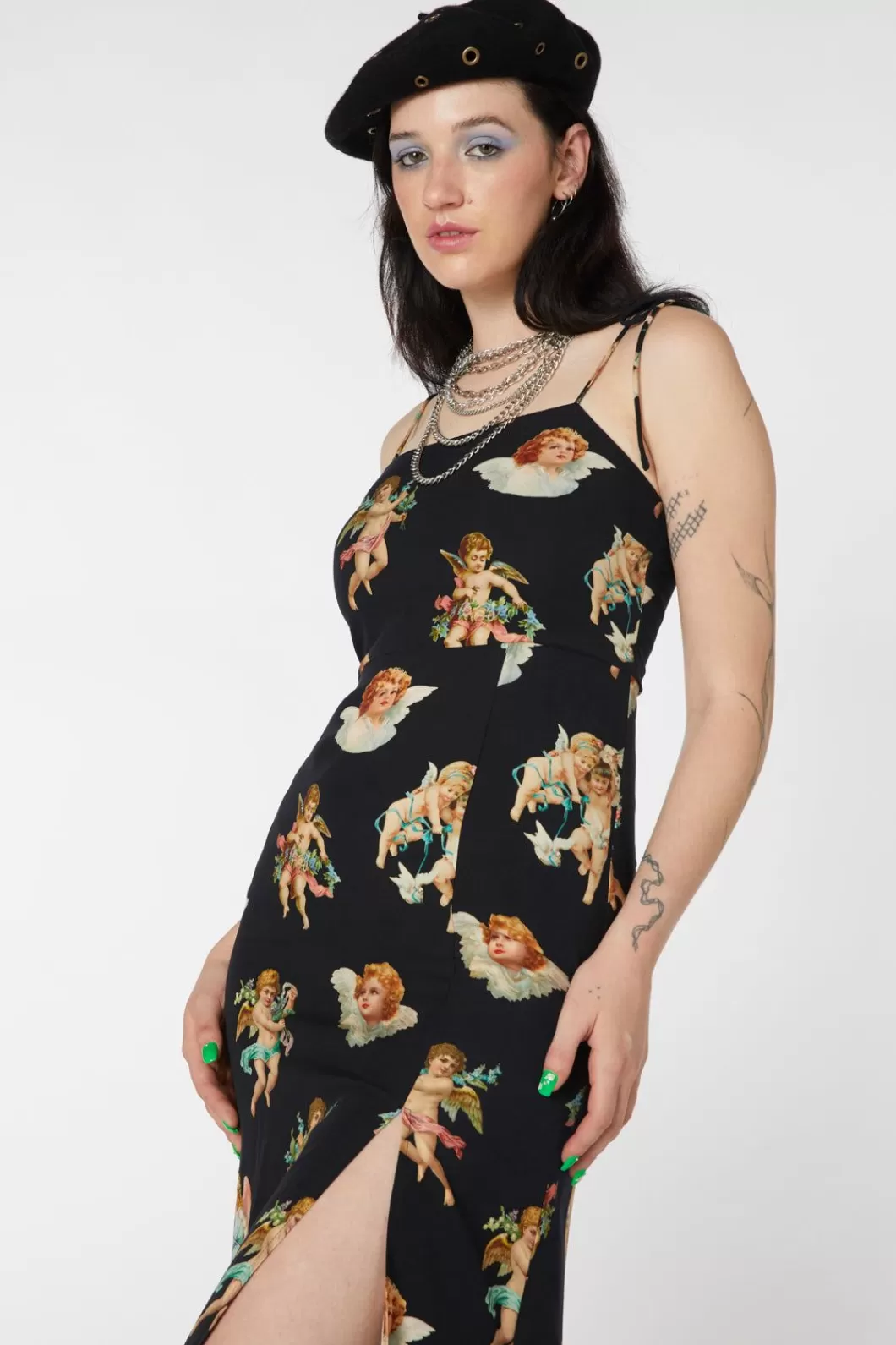 Dresses & Pinafores<Dangerfield Cherub Viscose Slip Dress