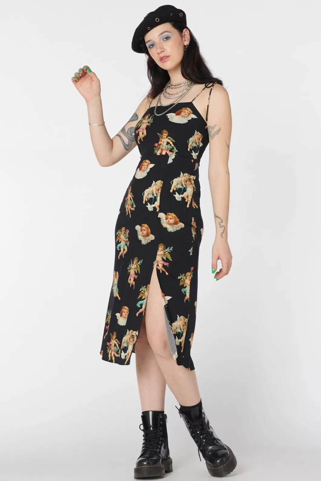 Dresses & Pinafores<Dangerfield Cherub Viscose Slip Dress