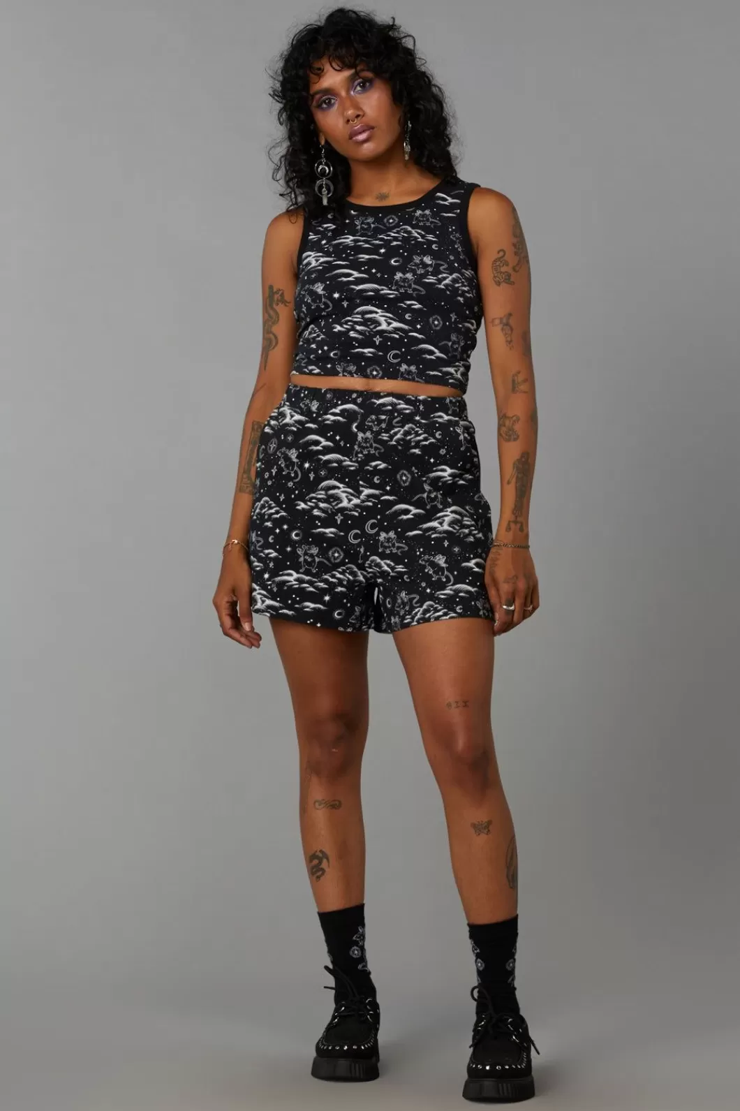 Skirts & Skorts<Black Friday Cloudy Nights Print Short