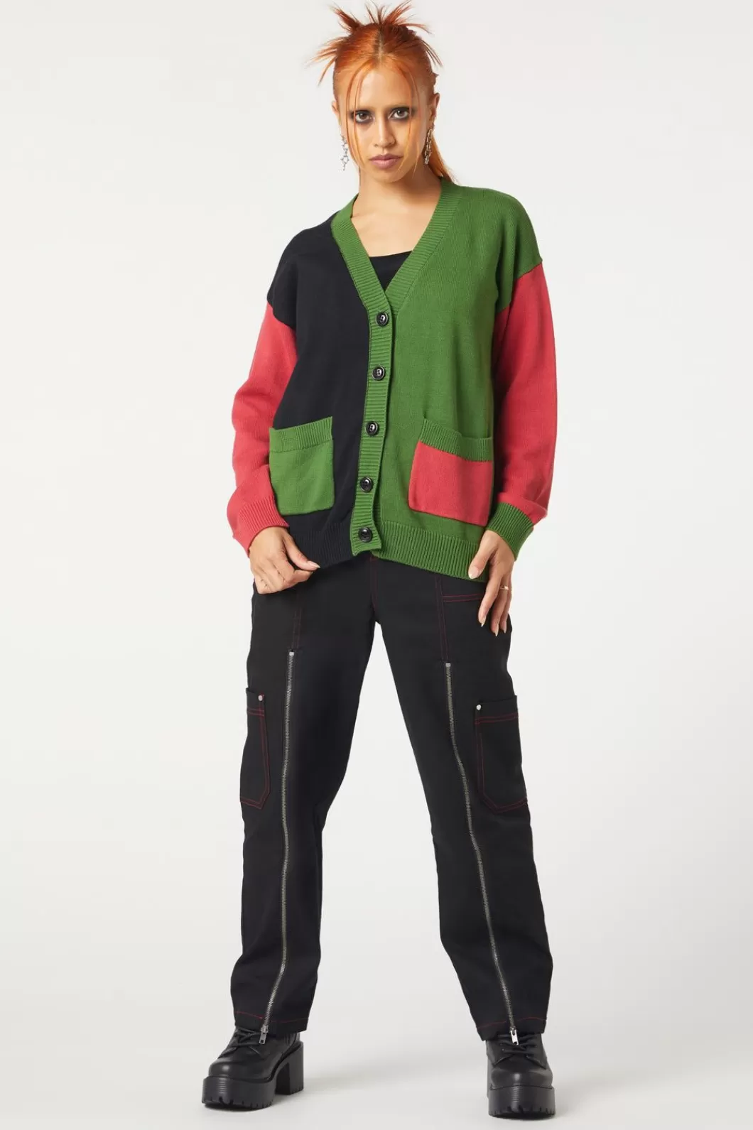 Knitwear & Cardis<Dangerfield Colourblock Cardigan