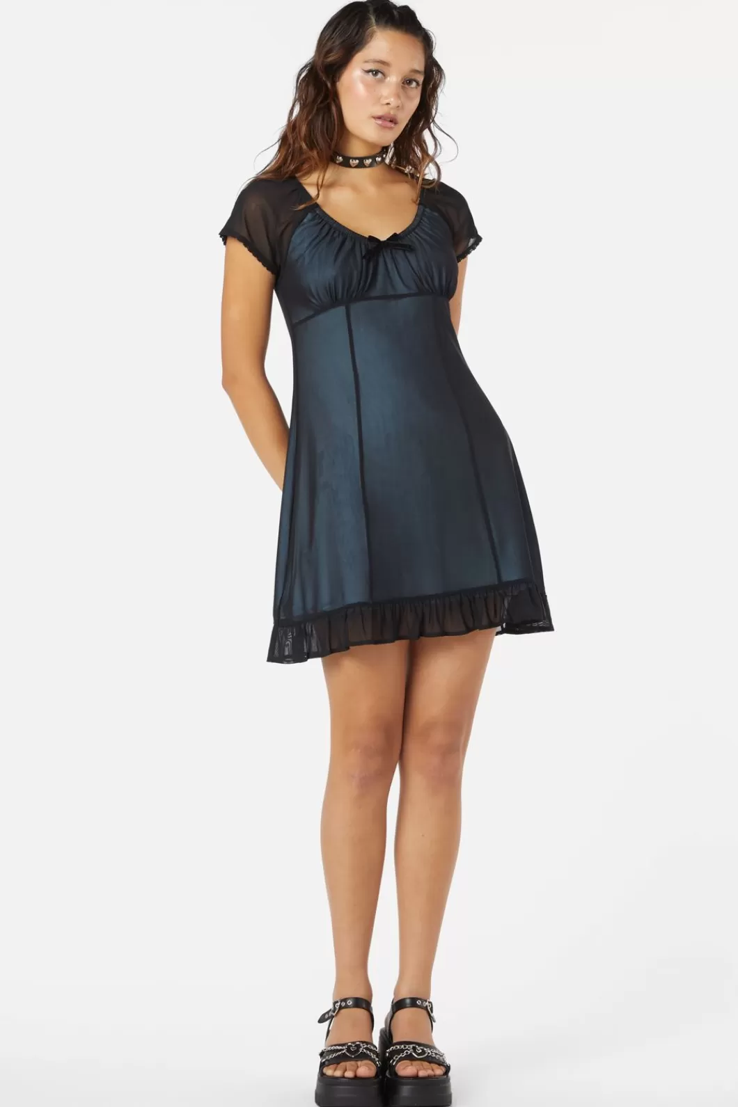 Dresses & Pinafores<Dangerfield Confess Mesh Mini Dress