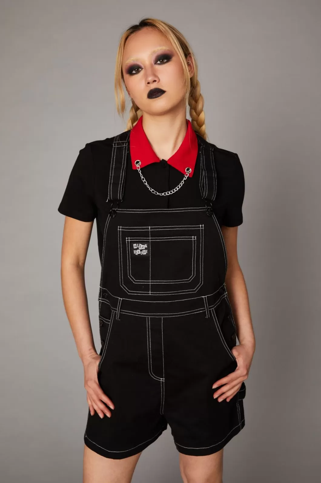 Dresses & Pinafores<Black Friday Contrast Stitch Overall