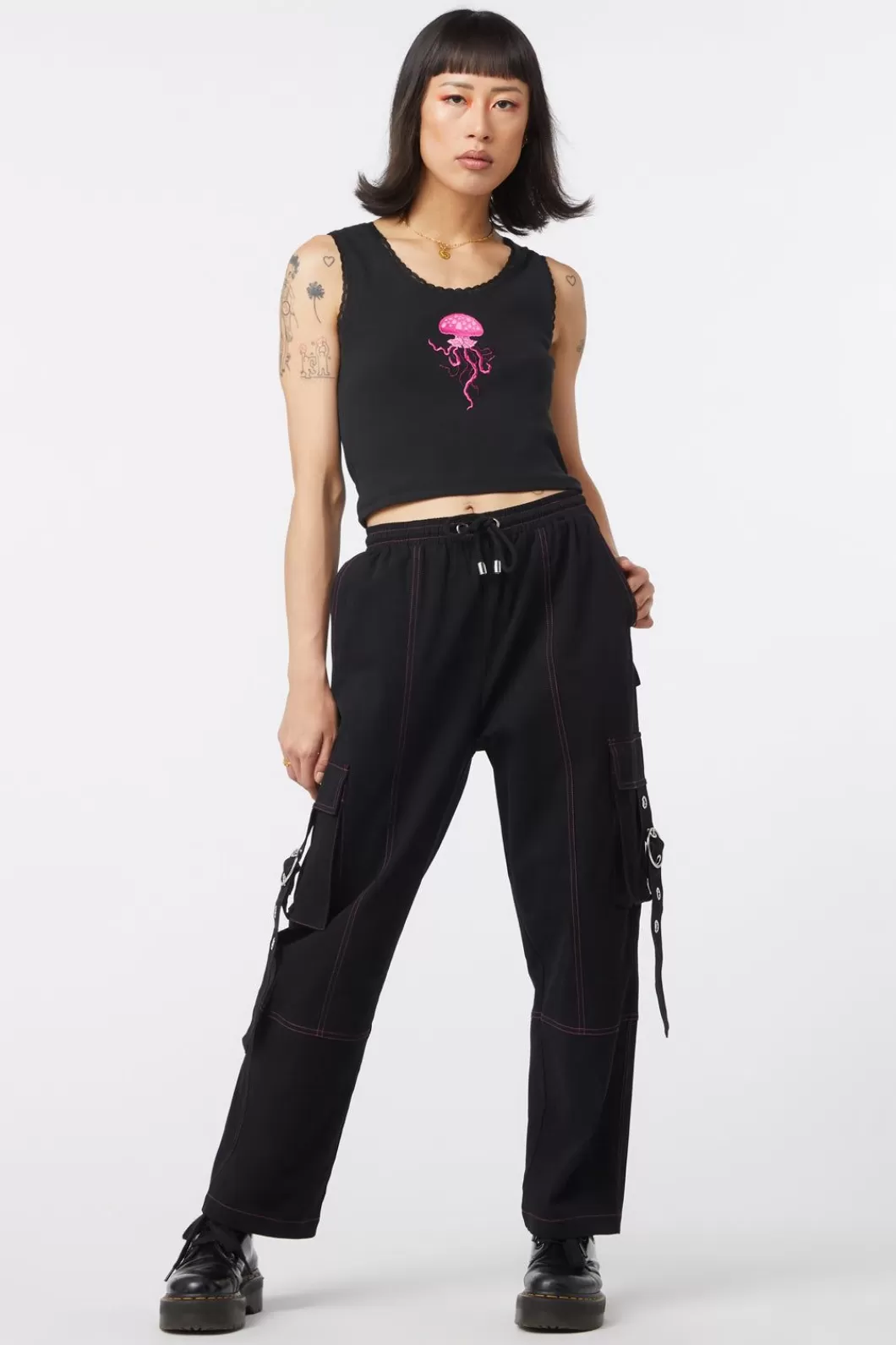 Pants & Jumpsuits<Dangerfield Contrast Stitch School Cargo Pant