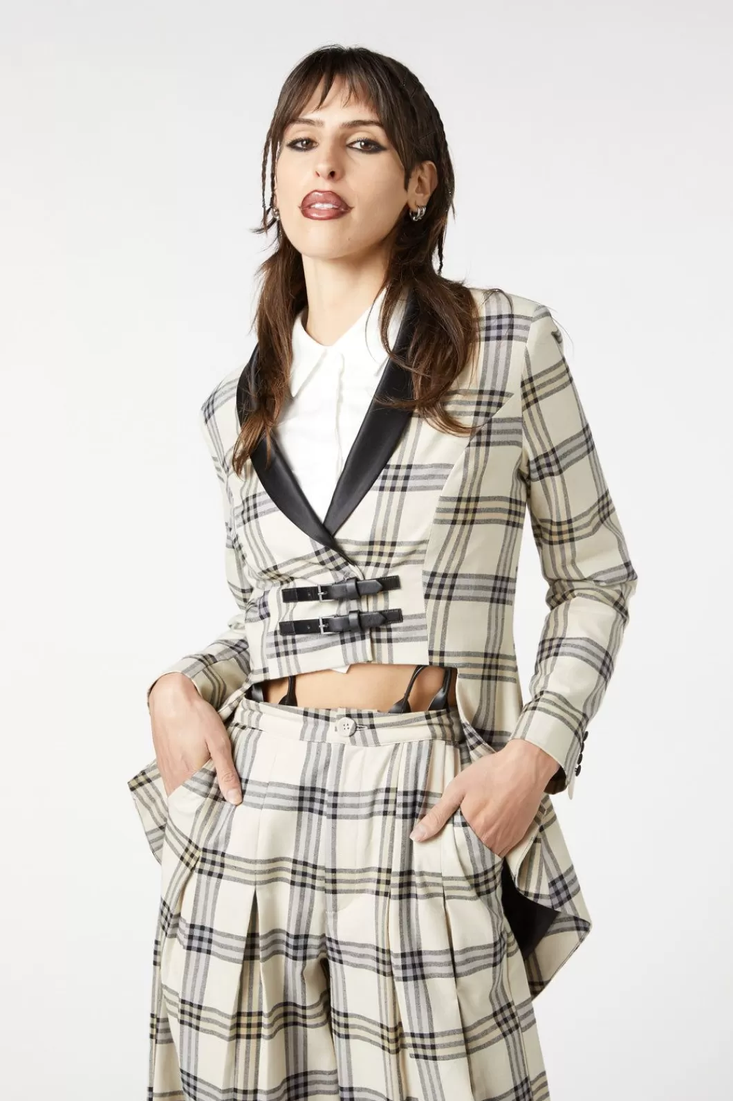 Jackets & Coats<Dangerfield Crescent Tartan Tail Coat