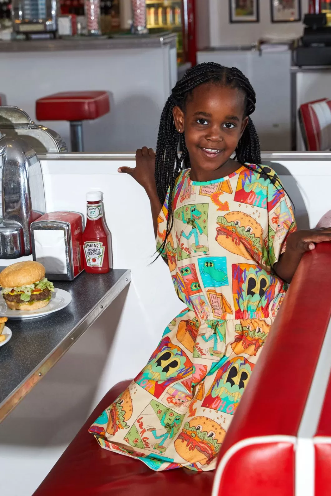 Dresses & Pinafores<Dangerkids Croc Burger Kids Dress