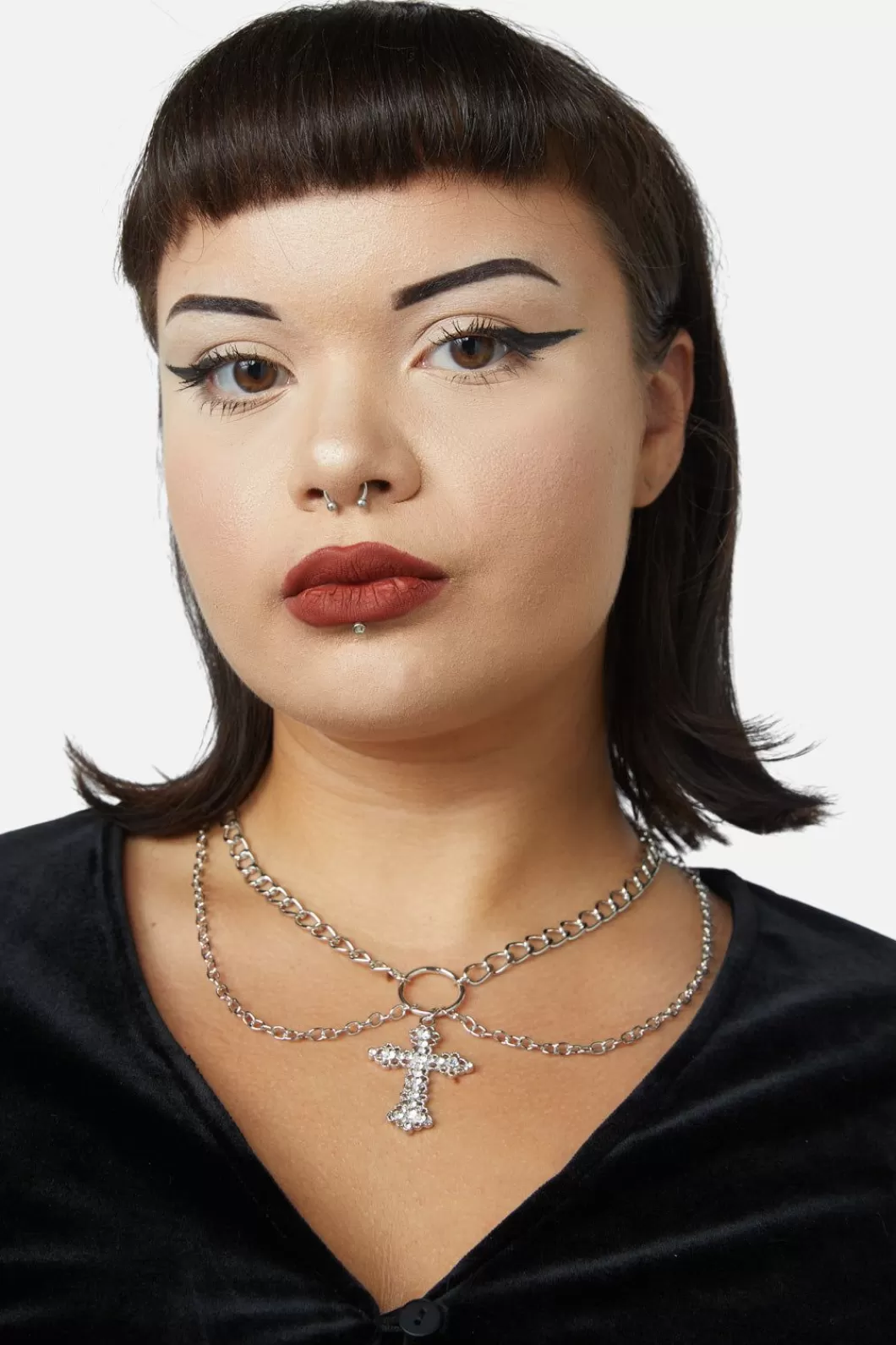 Jewellery<Black Friday Cross Double Chain Necklace