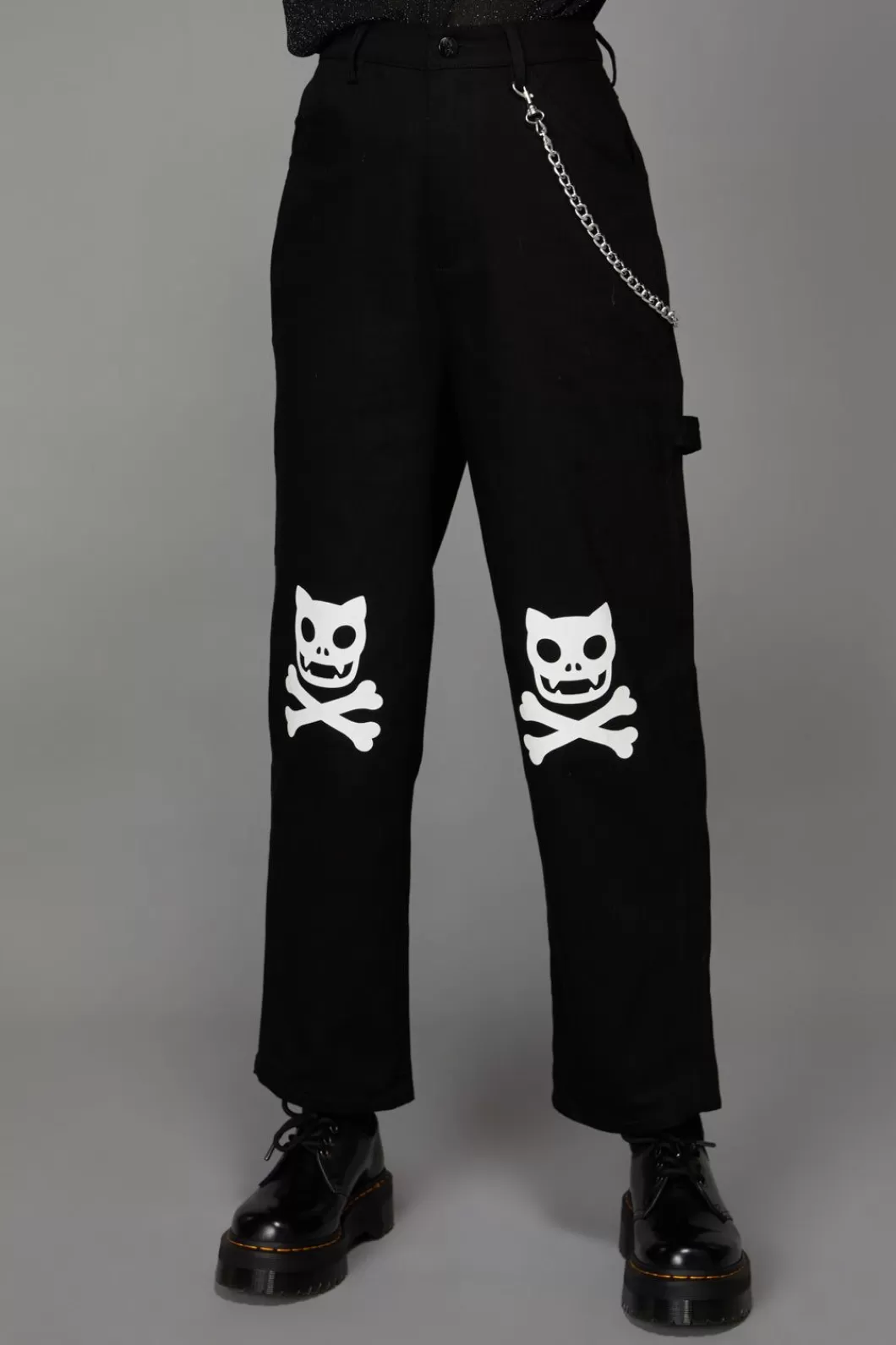 Pants & Jumpsuits<Black Friday Crossbone Goth Pant