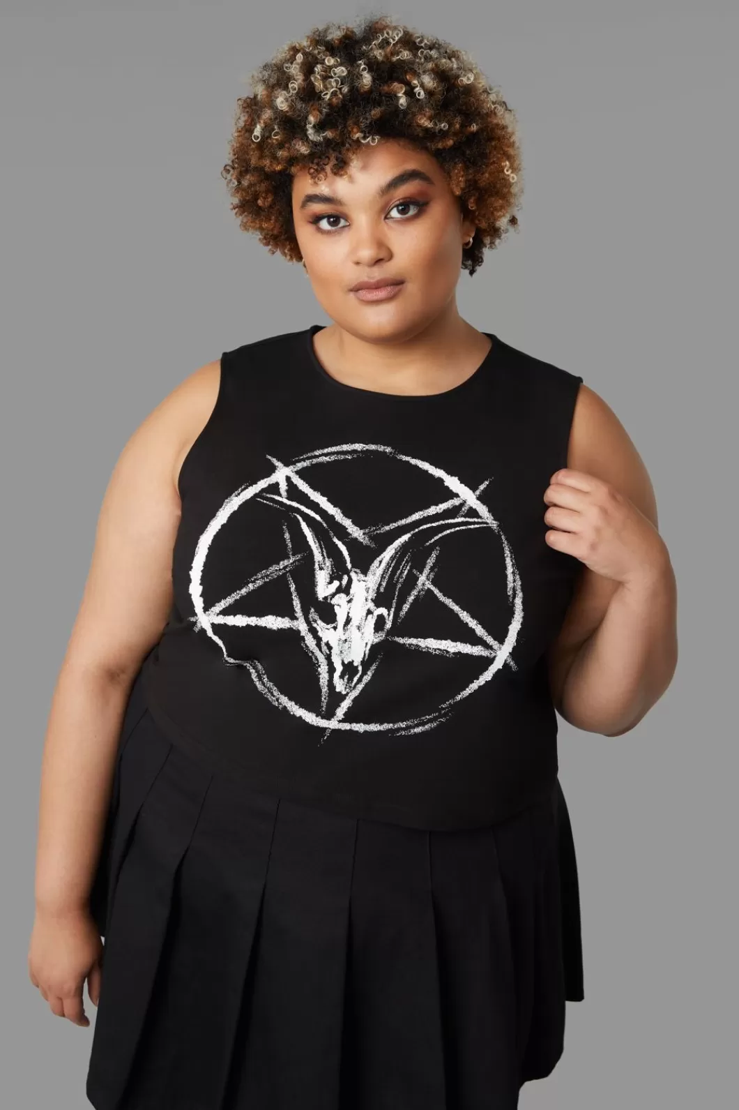 Curve Tops & Blouses<Black Friday Curve Baphomet Tank