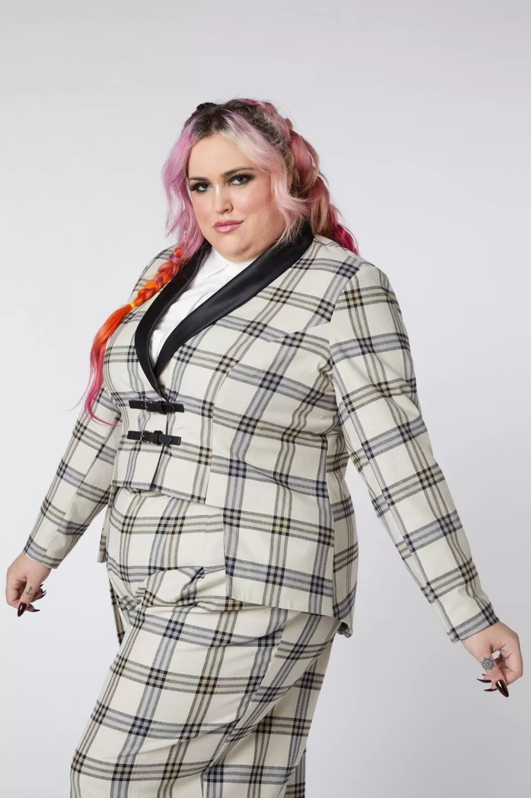 Jackets & Coats<Dangerfield Curve Crescent Tartan Tail Coat