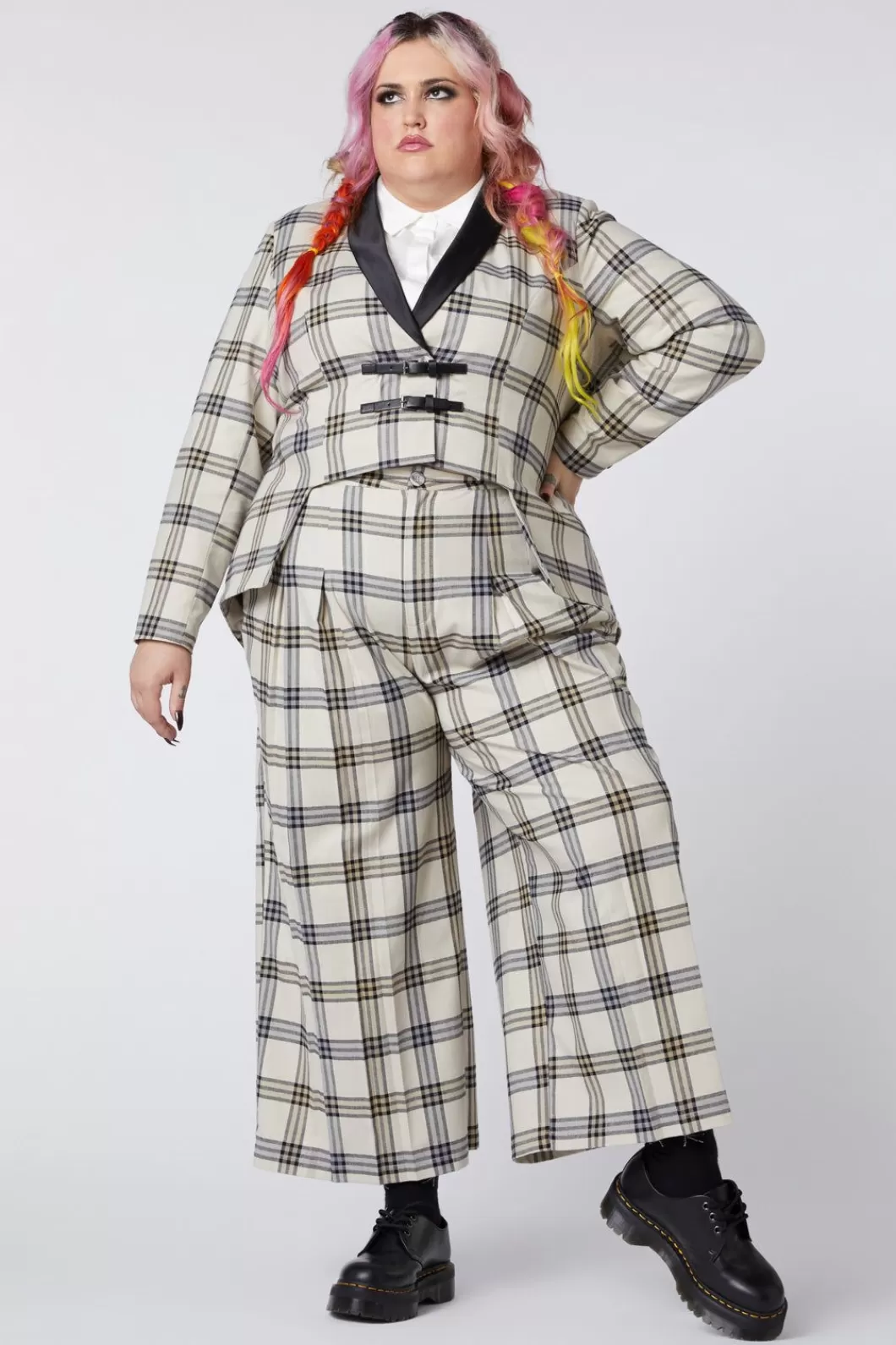 Jackets & Coats<Dangerfield Curve Crescent Tartan Tail Coat