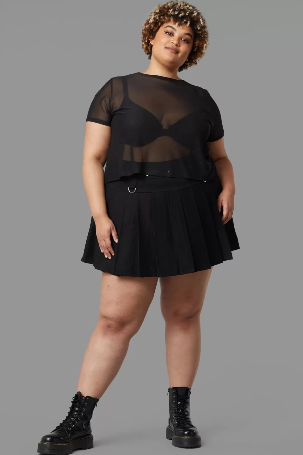 Curve Tops & Blouses<Black Friday Curve Entity Mesh Top